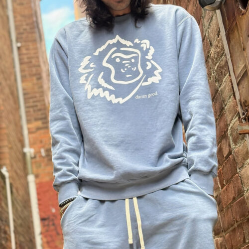 damn good monkey crewneck